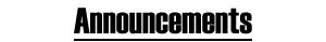 News & Annoucements
